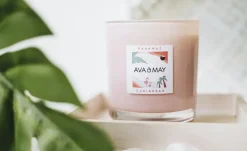 Duftkerze im Glas Bahamas AVA & MAY | Rosa | Höffner