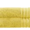 Duschtuch (70 x 140cm), 2er-Set Gelb Soft Cotton
