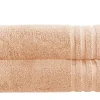 Duschtuch (70 x 140cm), 2er-Set Hellorange Soft Cotton