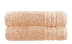 Duschtuch (70 x 140cm), 2er-Set Hellorange Soft Cotton