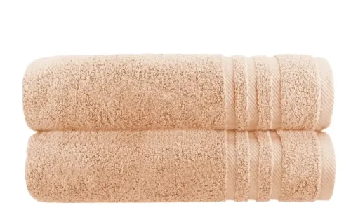 Duschtuch (70 x 140cm), 2er-Set Hellorange Soft Cotton