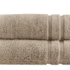 Duschtuch (70 x 140cm), 2er-Set Hellbraun Kuschel Wuschel