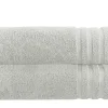 Duschtuch (70 x 140cm), 2er-Set Hellgrau Soft Cotton