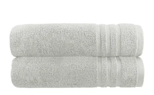 Duschtuch (70 x 140cm), 2er-Set Hellgrau Soft Cotton
