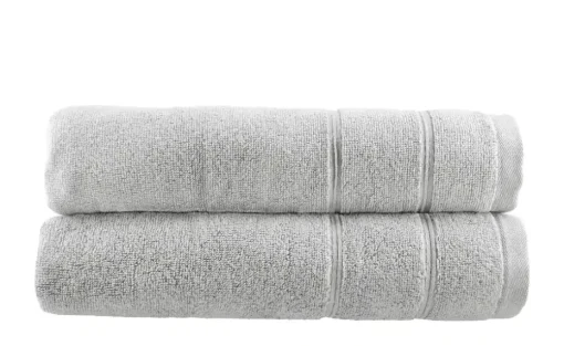 Duschtuch (70 x 140cm), 2er-Set Silbergrau Lifestyle