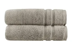 Duschtuch (70 x 140cm), 2er-Set Taupe Kuschel Wuschel
