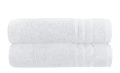 Duschtuch (70 x 140cm), 2er-Set Weiß Soft Cotton