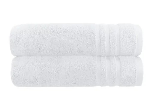 Duschtuch (70 x 140cm), 2er-Set Weiß Soft Cotton
