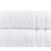 Duschtuch (70 x 140cm), 2er-Set Weiß Kuschel Wuschel