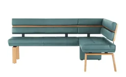 Eckbank  Leder Canto III | Blau, rechts | Möbel Höffner