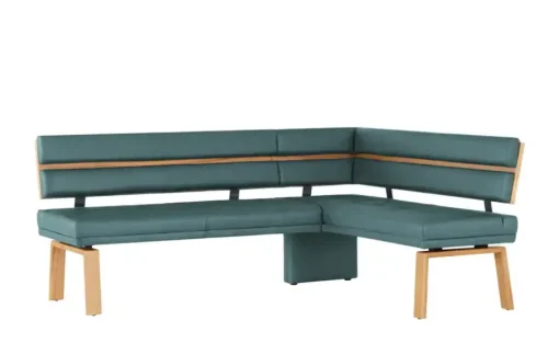 Eckbank  Leder Canto III | Blau, rechts | Möbel Höffner