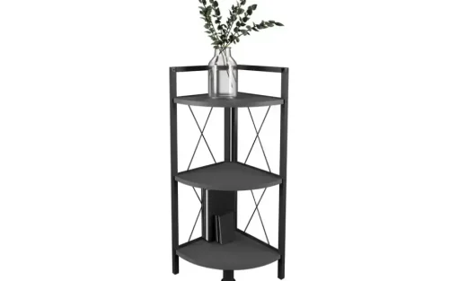 Eckregal Insasi | Anthrazit, 87 cm | Möbel Höffner