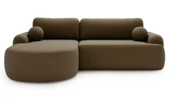 Ecksofa Aurio | Braun, links | Möbel Höffner