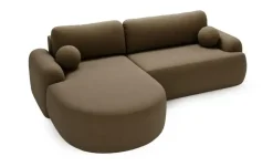 Ecksofa Aurio | Braun, links | Möbel Höffner