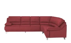Ecksofa  aus Echtleder Maranello  | Rot, rechts