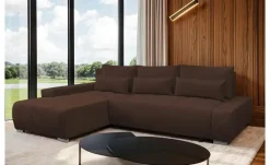 Ecksofa  Bloom | Braun, links | Möbel Höffner