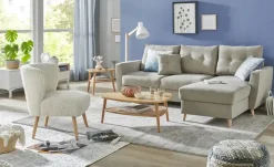 Ecksofa Carla | Beige, rechts | Möbel Höffner