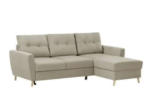Ecksofa Carla | Beige, rechts | Möbel Höffner