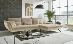 Ecksofa Celine | Beige, Sand, rechts | Möbel Höffner