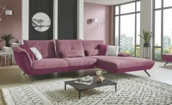 Ecksofa  Celine  | Lila/Violett, rechts | Möbel Höffner