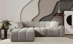 Ecksofa Colombo | Hellgrau, links | Möbel Höffner