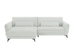 Ecksofa Cordstoff Amina | Ecru, links | Möbel Höffner