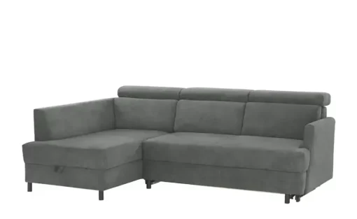 Ecksofa Fabienne | Dunkelgrau, links | Möbel Höffner
