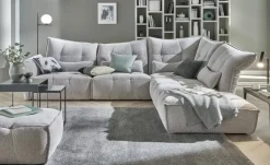 Ecksofa Jeaneva | Grau, rechts | Möbel Höffner