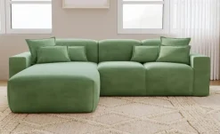 Ecksofa Leni | Grün, links | Möbel Höffner