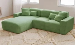 Ecksofa Leni | Grün, links | Möbel Höffner