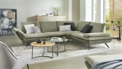 Ecksofa  Luca  | Grün, rechts | Möbel Höffner