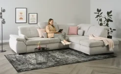 Ecksofa mit Funktion Perry | rechts, Grau | Höffner