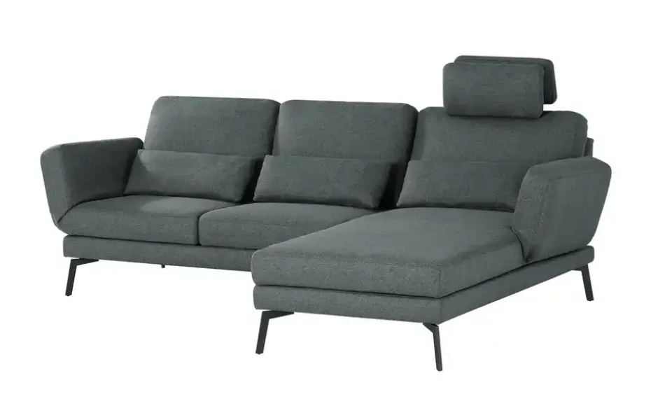 Ecksofa mit Funktion Twister | rechts, Anthrazit