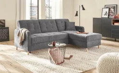 Ecksofa mit Schlaffunktion Venus | Anthrazit, rechts