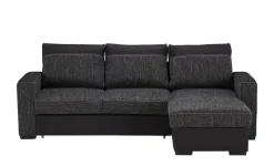 Ecksofa Mocca | Schwarz | Möbel Höffner