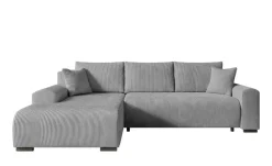 Ecksofa Nelly | Grau, links | Möbel Höffner