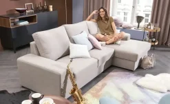 Ecksofa Renée | Schlamm, Beige, rechts | Möbel Höffner