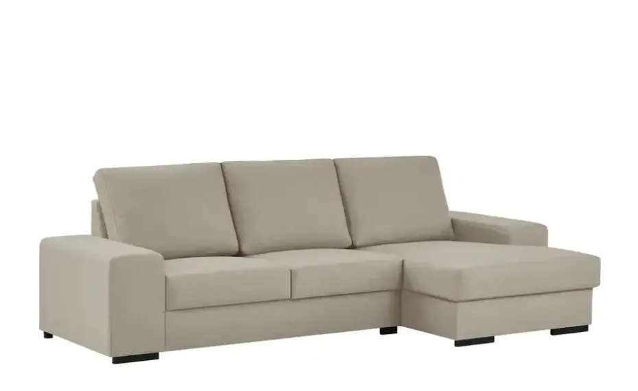 Ecksofa Renée | Schlamm, Beige, rechts | Möbel Höffner