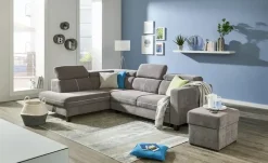 Ecksofa Zante | Grau, Silbergrau, links | Möbel Höffner