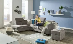 Ecksofa Zante | Grau, Silbergrau, links | Möbel Höffner