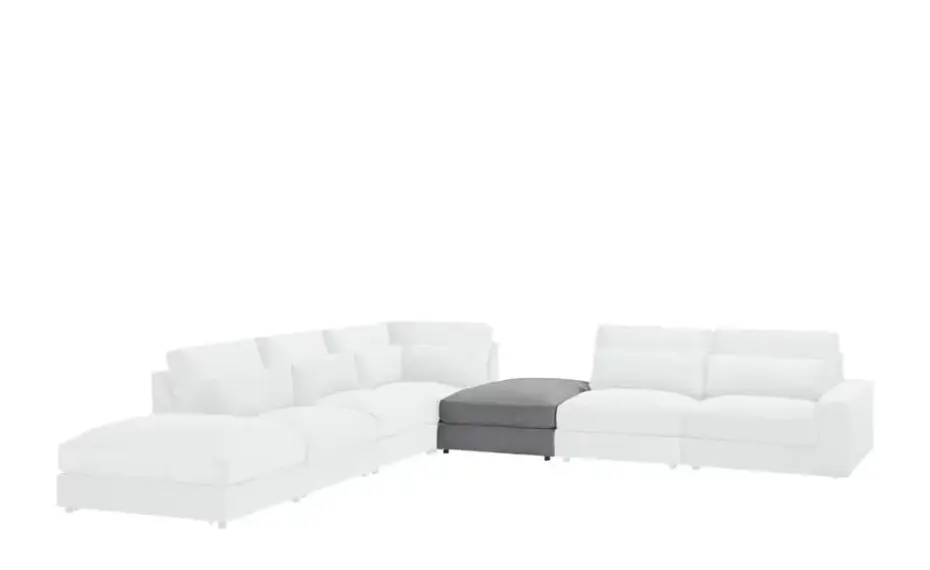 Element Hocker Branna | Anthrazit, Cordstoff | Höffner