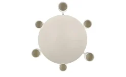 6er Kerzenhalter mit Schale | Creme | Möbel Höffner