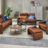 erpo just relax Polsterhocker Leder JR 290 Trento | Cognacbraun