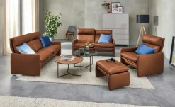 erpo just relax Polsterhocker Leder JR 290 Trento | Cognacbraun