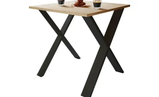 Esstisch | Gestell: schwarz, 80 cm | Möbel Höffner