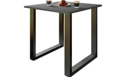 Esstisch | Gestell: schwarz, 80 cm | Möbel Höffner