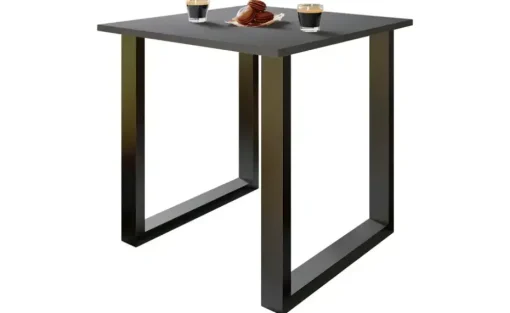 Esstisch | Gestell: schwarz, 80 cm | Möbel Höffner