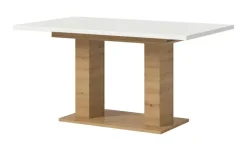 Esstisch ausziehbar  | Eiche Artisan (Nachbildung), Weiß