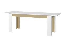 Esstisch ausziehbar Losini | Weiß, Goldfarben | Höffner
