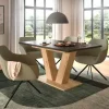 Esstisch ausziehbar  Moritz | Eiche Artisan (Nachbildung), Grau